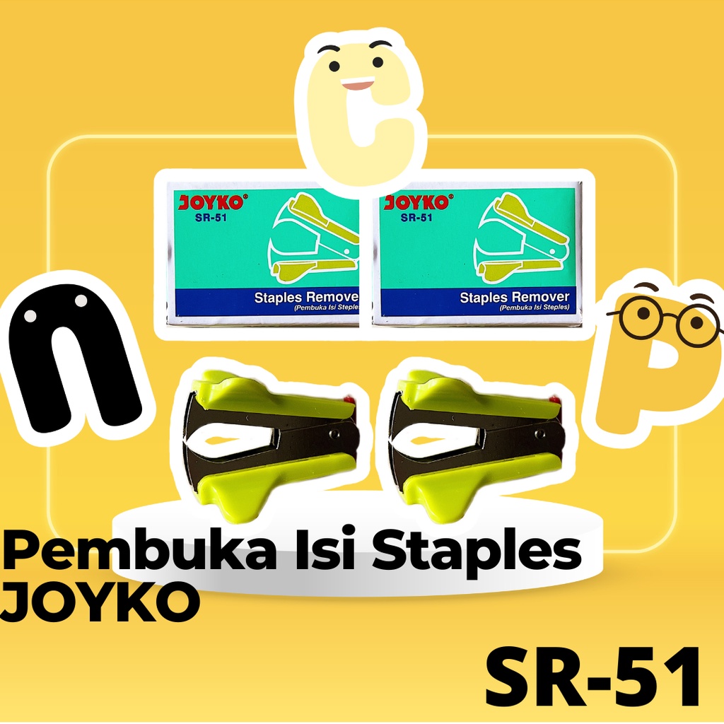

Stapler Remover Pembuka Pelepas Staples Cekrekan Stapler JOYKO SR-51 SR 51