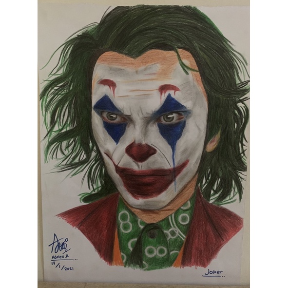 SketsaWajah berwarna(Joker)