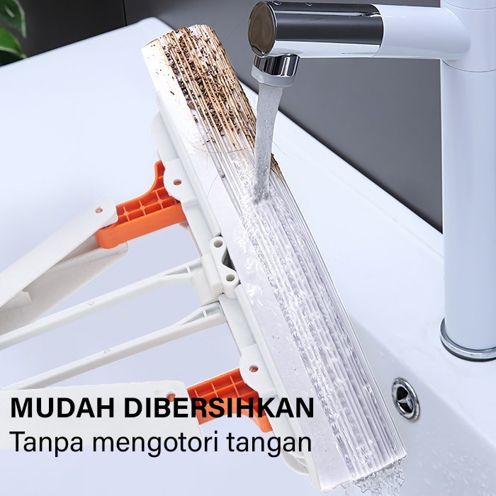 Alat Pel Lantai Spons Cleaning Mop Alat Pel Set Peras Karet Pembersih Lantai