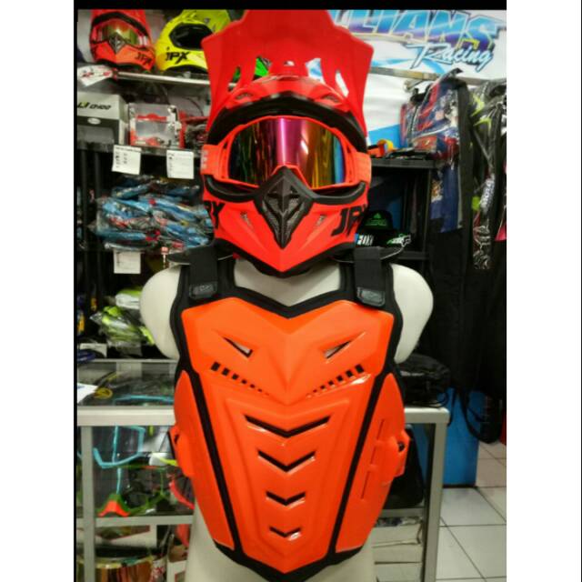 Helm google body protektor orange