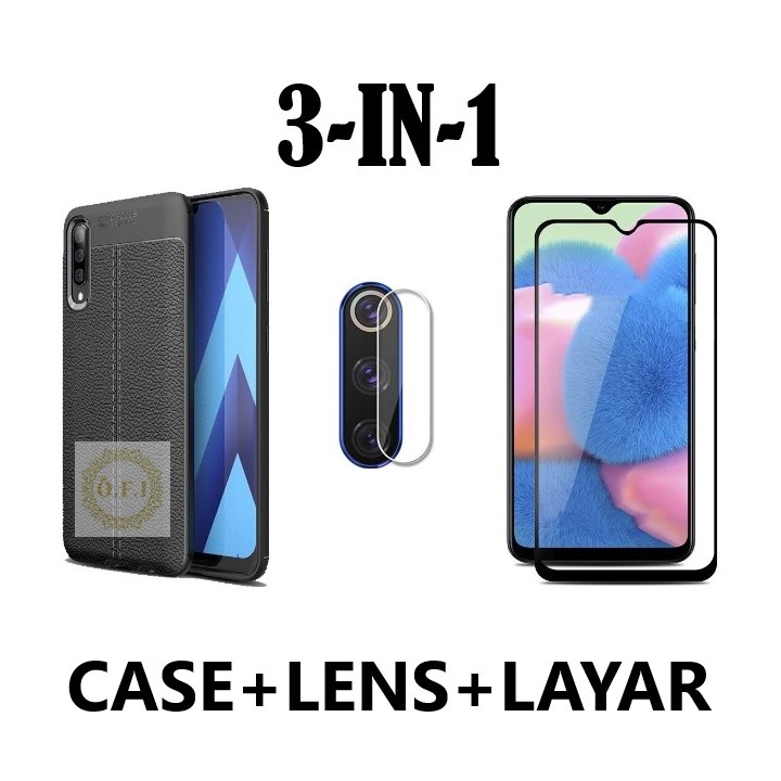 Case Samsung Galaxy A50 / A50s / A30s / A11 / M11 / A51 / A71 Case Auto Focus PROMO 3in 1 Pelindung 