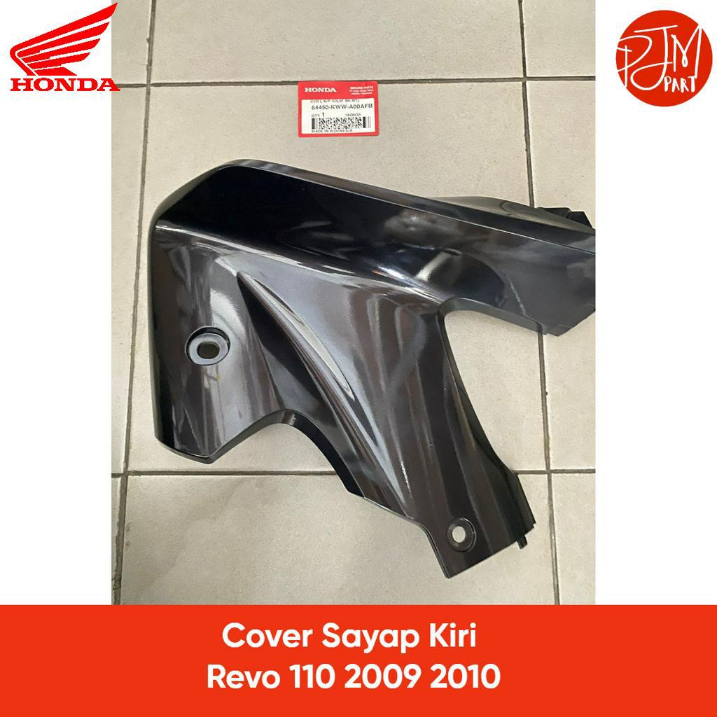 64450-KWW-A00AFB Cover Sayap Kiri Revo 110 2009 2010 Hitam Keabu-abuan