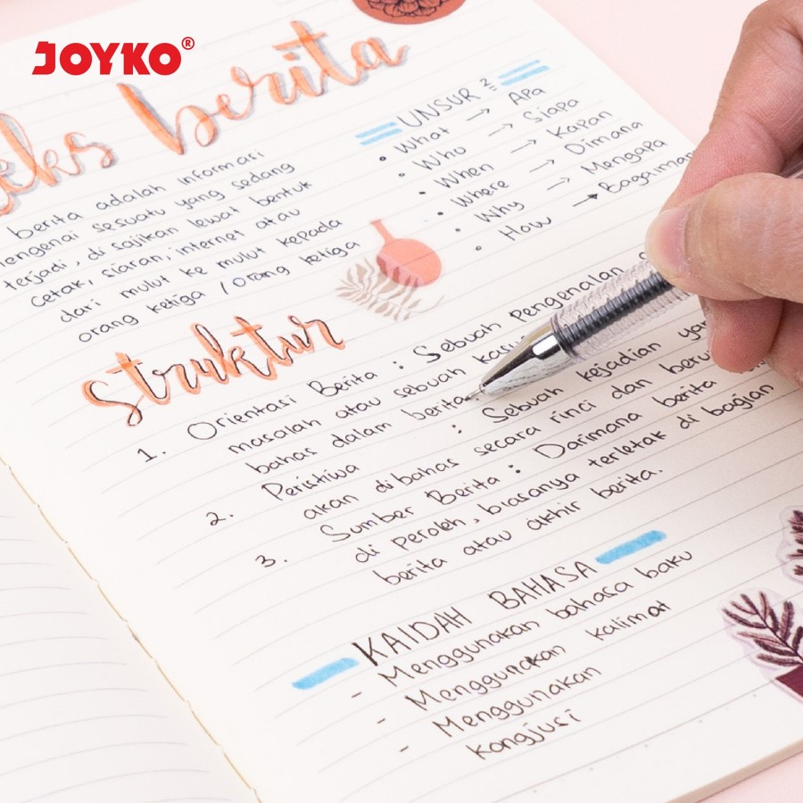 Ruled Notebook Diary Agenda Buku Catatan Bergaris Joyko NB-712 A5