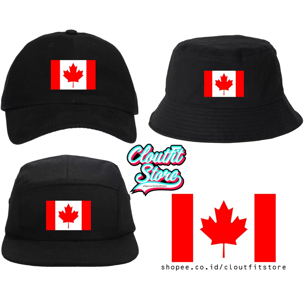 canada flag bucket hat