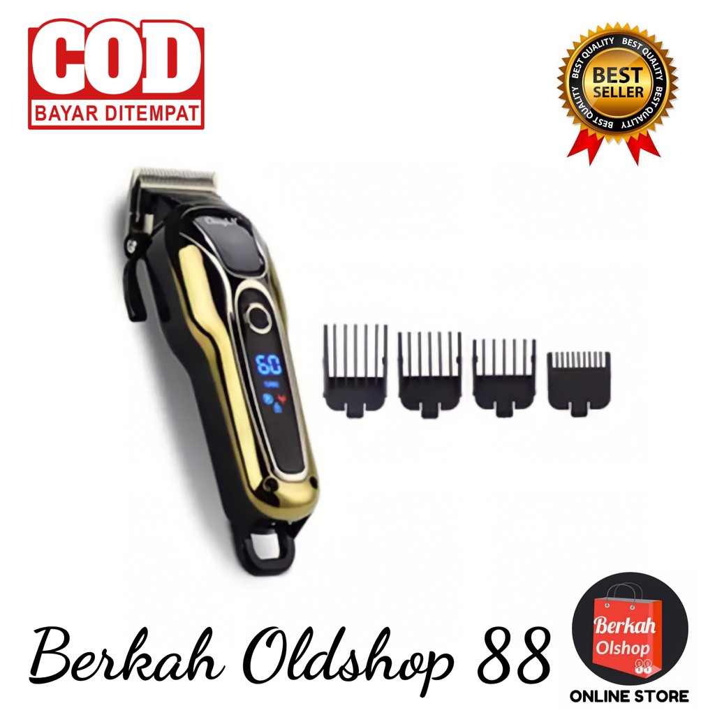 Berkah Oldshop 88 - Clipper Kemei KM-1990 Alat Mesin Cukur Rambut Rechargeable Special mesin turbo