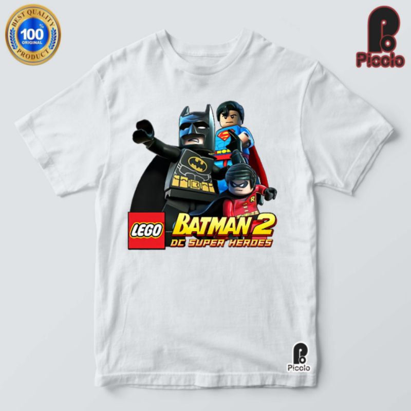 baju kaos anak lego karakter batmen bahan premium