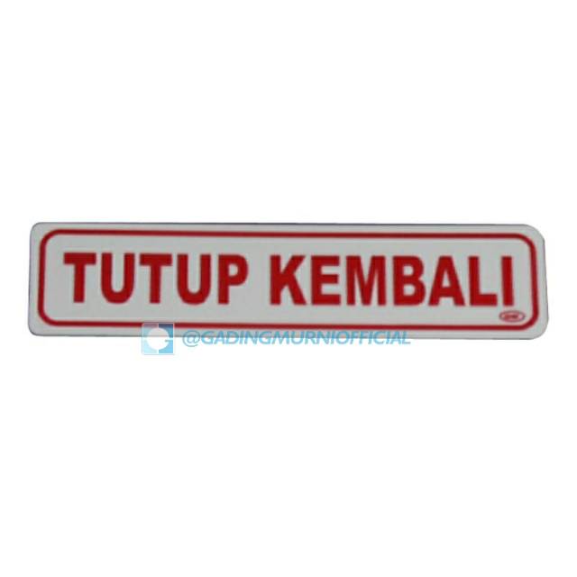 

Label Kecil Tutup Kembali GM