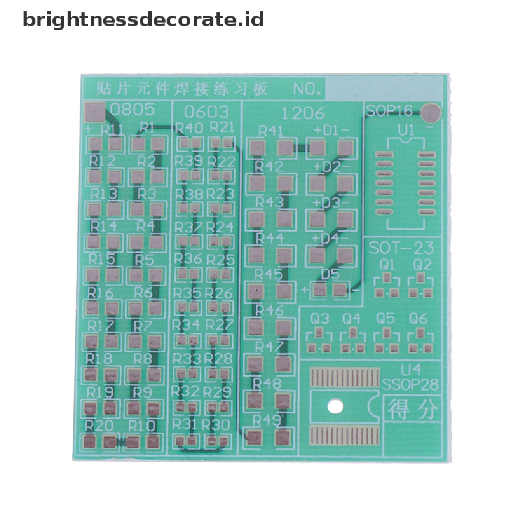 Papan Komponen SMT SMD Untuk Latihan Solder