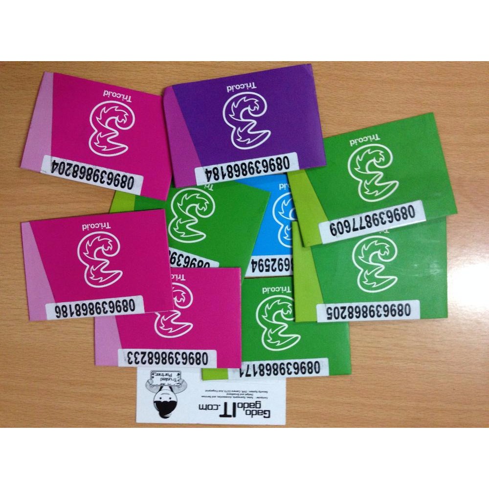 Kartu Perdana Internet Tri 3 AON 10GB R86