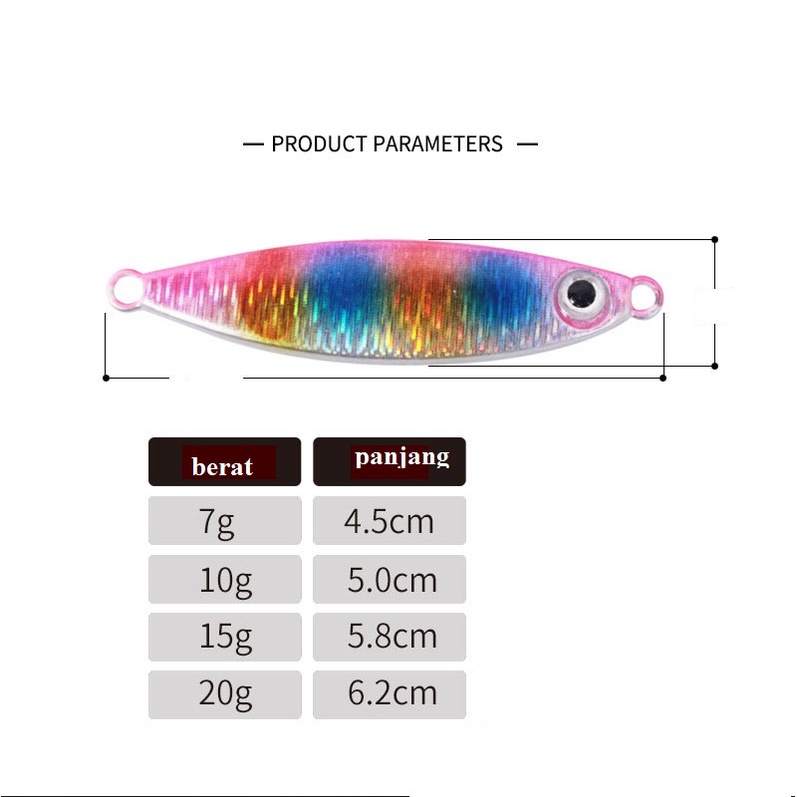 Umpan Pancing Dasaran Metal Jig Jigging Ultralight Fishing Lures Murah Castjig Jigs BDN