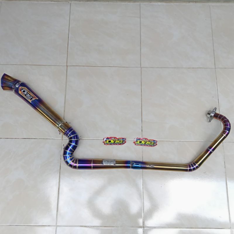 KNALPOT RACING DRS MUFFLER ORIGINAL PRODUCT PURBALINGGA ( vixion,satria Fu ,cb150r,cbr dll )