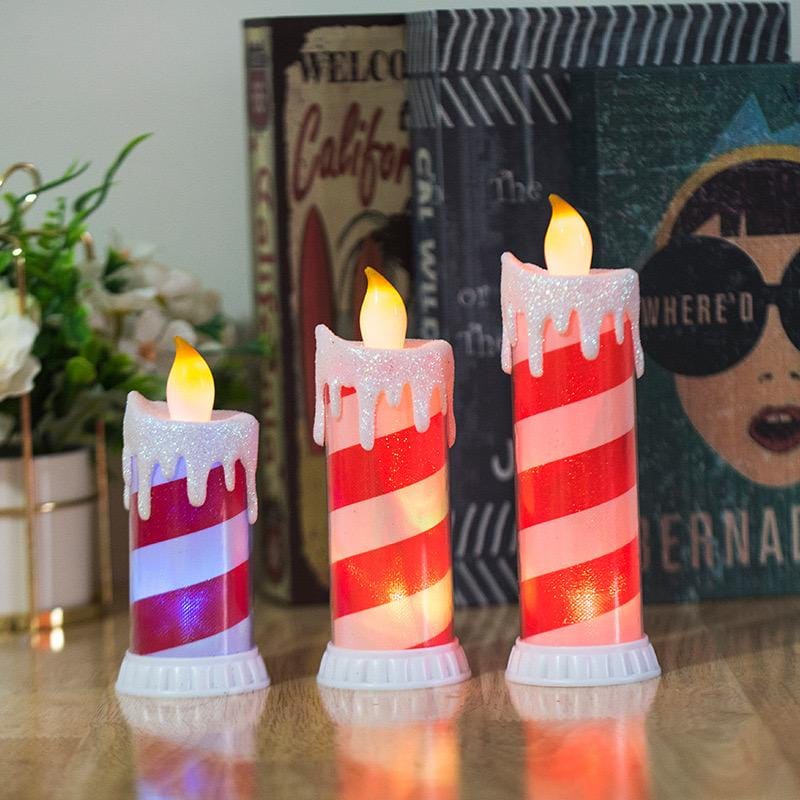 lilin elektrik led merah Natal Christmas candle