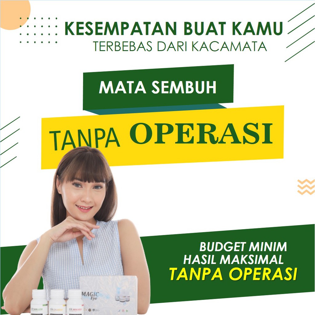 [PROGRAM MATA MINUS TINGGI] SUPLEMEN MATA MINUS TINGGI MAGIC EYE + BIMBINGAN SAMPAI SEMBUH