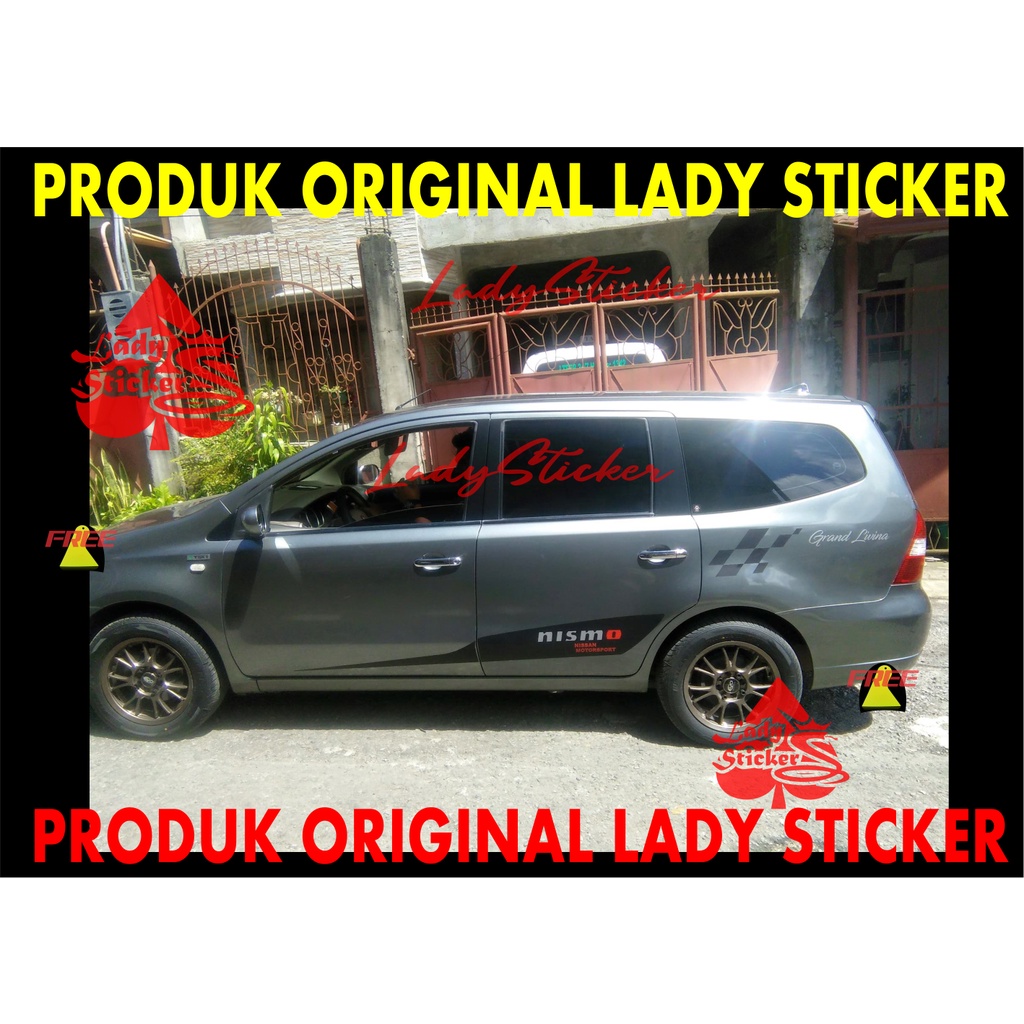 STICKER LIVINA STICKER STIKER LIST MOBUIL NISSAN GRAND LIVINA SIDE BODY