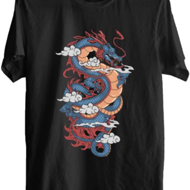 T-Shirt Kaos Distro Dragon Naga