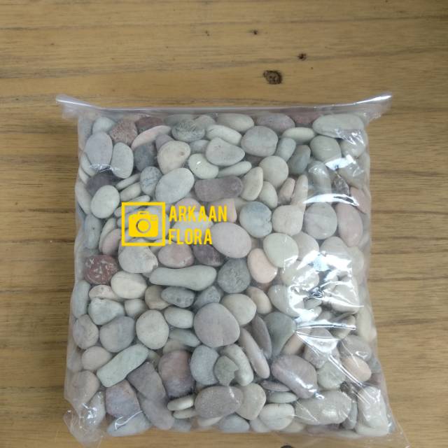 Batu pancawarna - batu hiasan taman 1kg