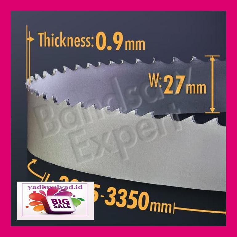 

504Sjhgt0 Bandsaw Blade Custom 3075-3350X27X0,9Mm. Ukuran Dibuat Sesuai Pesanan 330Nbtcb
