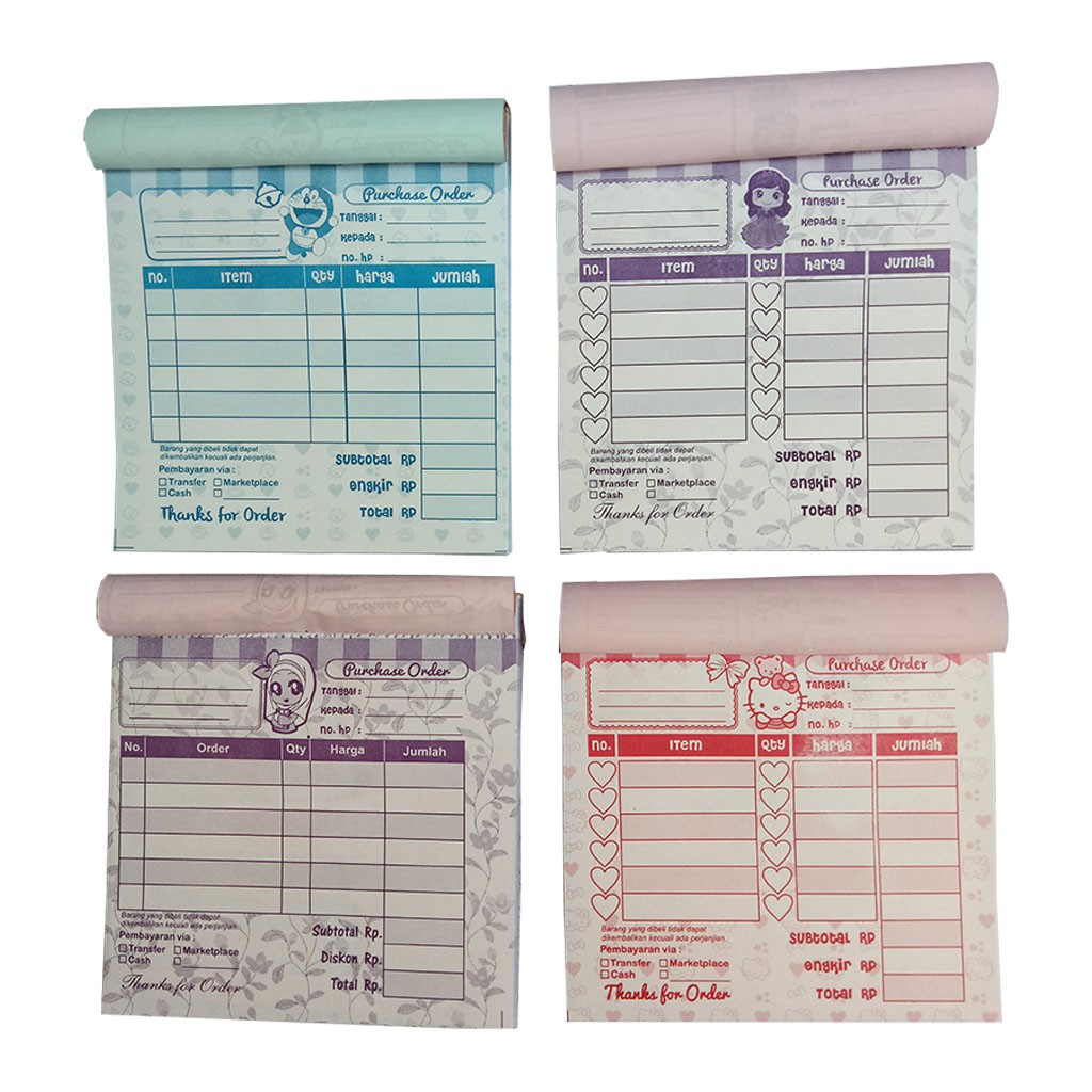 Nota olshop SEDANG atau 1/6 HVS isi 100 lembar ↘↘↘ Save 33%