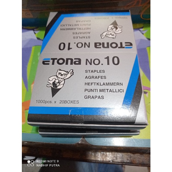 

Isi Staples Kecil Etona No.10