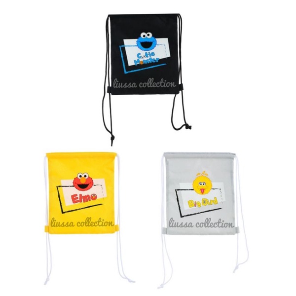 Tas Miniso - Sesame Street Drawstring Backpack