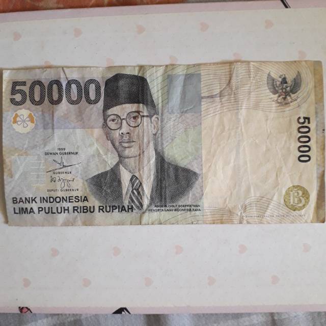 Koleksi Uang Lama Uang Kuno 50000 rupiah tahun 1999