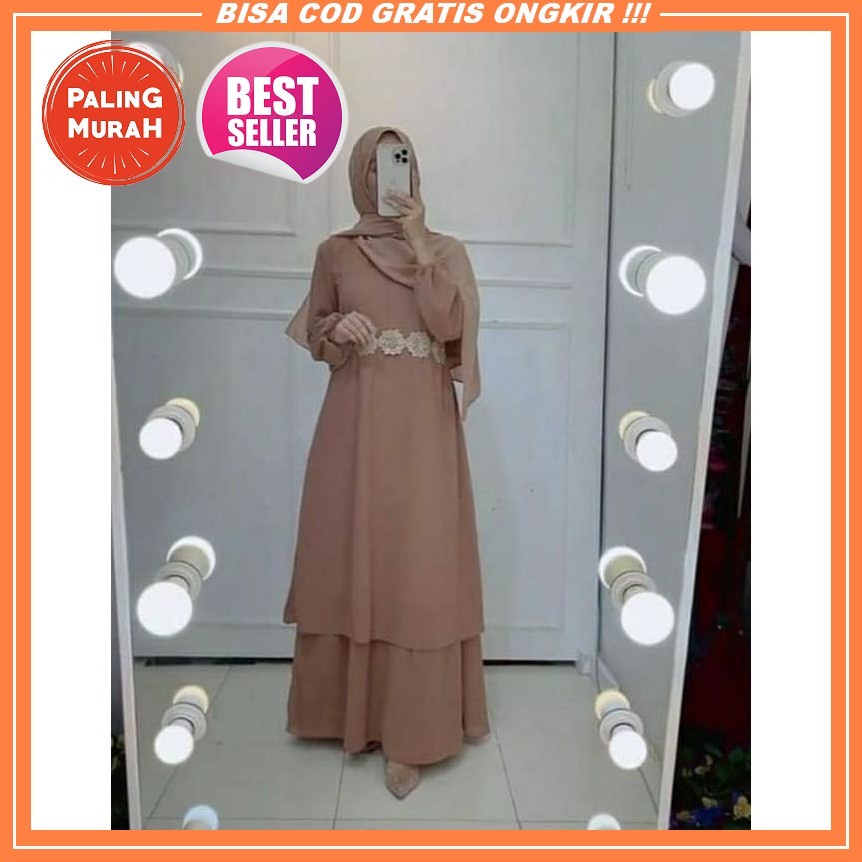 Ld 110Cm | Maxy Dress Gamis Brukat Stella By Mudra Gamis Kondangan Wanita Dress Pesta Wanita Gamis B