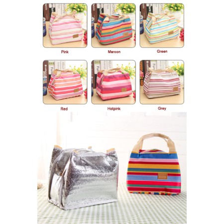 Cooler Lunch Box / Pendingin Bekal Kotak Makan Motif Salur