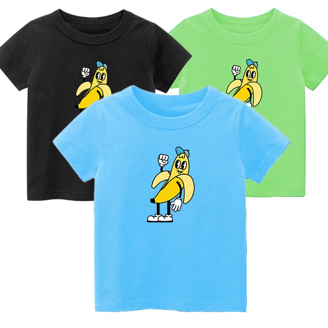 Kaos anak BOOTS Banana Unisex untuk anak usia 1-8 tahun