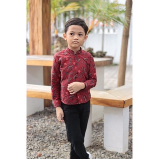 Batik Bule Baju Batik Bayi Umur 1 tahun kebawah bahan adem model slimfit