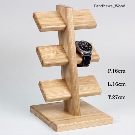 Rak Kayu Penyangga Stand Jam Tangan/Rack Holder Watch/ Rak Display Jam Minimalis