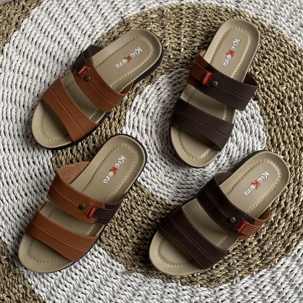 (TANPA KARDUS)SANDAL SLOP PRIA TAMPAN KULIT SINTETIS VIRAL MAN CASUAL TERBARU TERMURAH Sandal Kulit Pria Kualitas Terbaik Sendal Selop Fashion Pria Terlaris Kekinian Sandal kulit santai pria gaul | sandal pria terbaru distro jepit kekinian SLOP TAMPAN BOY