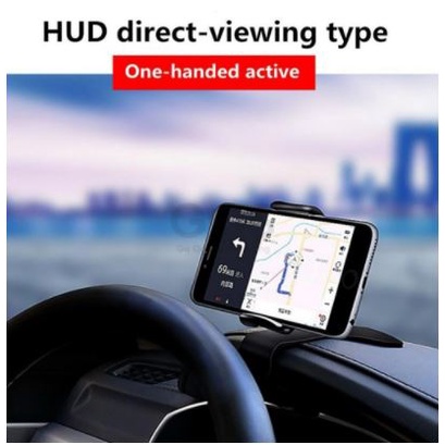 Car Mount HD-22 Phone Holder 360 Rotation Tempat Dudukan HP Jepit Dashboard Mobil HD22