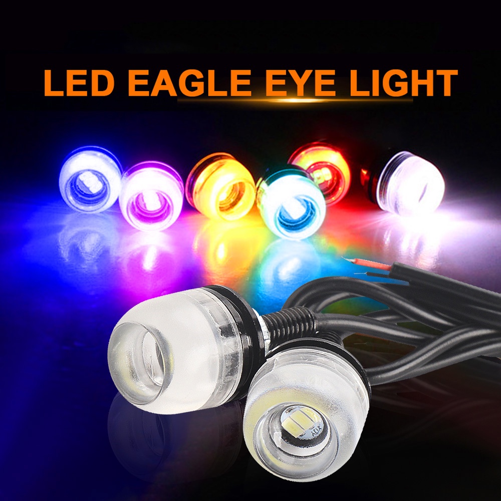 Lampu LED Eagle Eye 12v 18MM Tahan Air Untuk DRL / Fog Lamp / Sein / Mundur Mobil / Motor