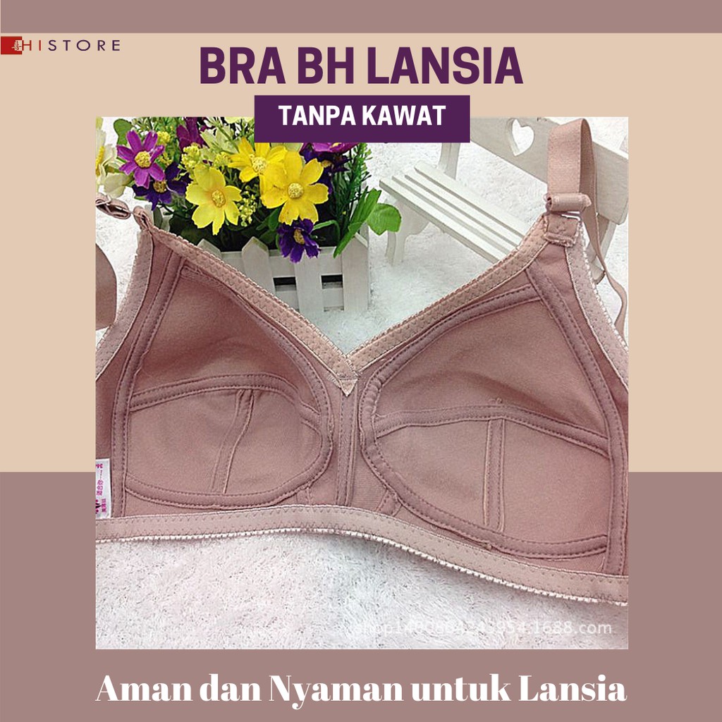 [HI] Bra BH LANSIA BH Busa Tipis Tanpa Kawat Sangat Nyaman 6601