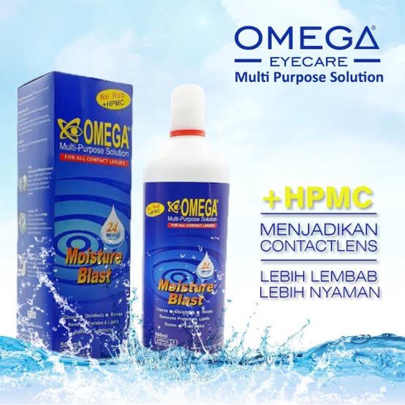 Cairan softlens Omega Moisture Blast 500ML