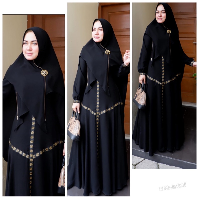 JAUHARAH PREMIUM,GAMIS SYARI HITAM PREMIUM,GAMIS HITAM KEKINIAN,GAMIS HITAM MODEREN