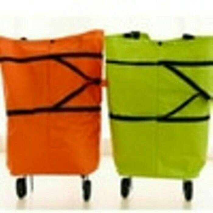 FOLDABLE SHOPPING TROLLEY BAG TAS LIPAT BELANJA