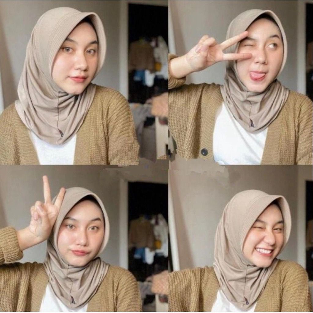 Hijab Sport Olahraga Pusatgrosir_solo/ Jilbab Sport Murah/ Jilbab Instan Jokowi-2