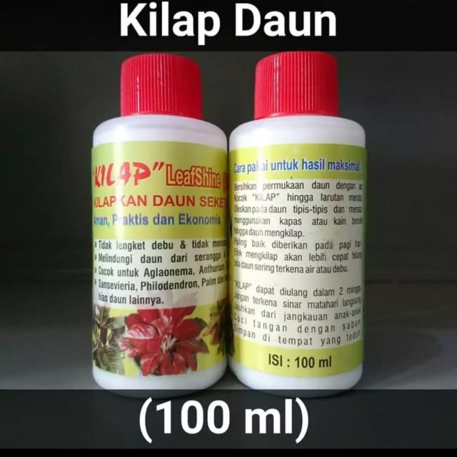 Kilap leafshine 100ml -pengkilap daun aglonema