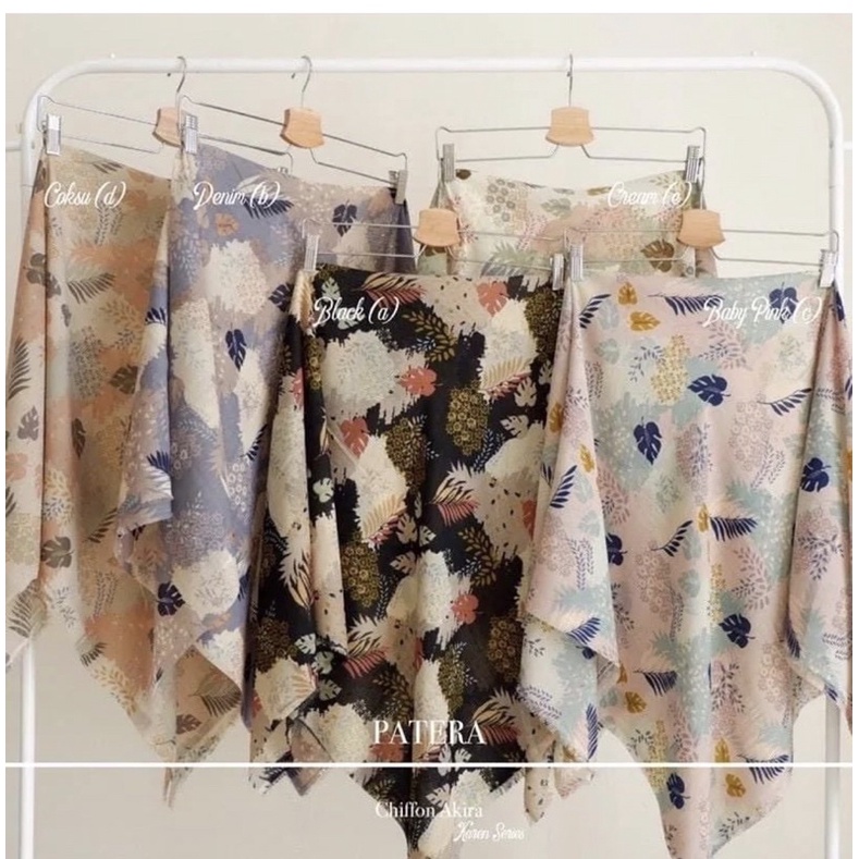 Hijab Segiempat Motif / Hijab Viney Motif / Khalisa Scraf