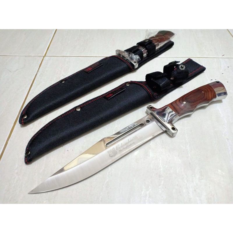 PISAU KOMANDO COLUMBIA G-08 SURVIVAL KIT CAMPING GUNUNG BERBURU DAPUR MILITER PINGGANG