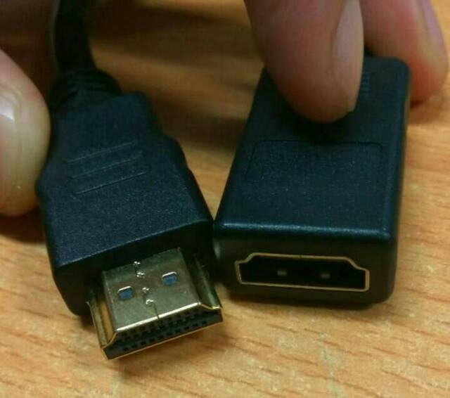 [COD] SAMBUNGAN KABEL PERPANJANGAN HDTV EXTENSION MALE TO FEMALE UNTUK KE TV 30CM