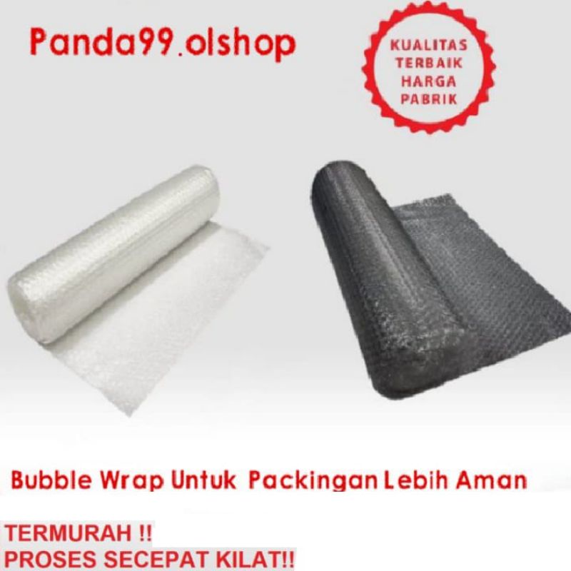 Bubble Wrap Hitam &amp; Putih untuk Packing per 1 pcs barang⭐ panda99 ⭐