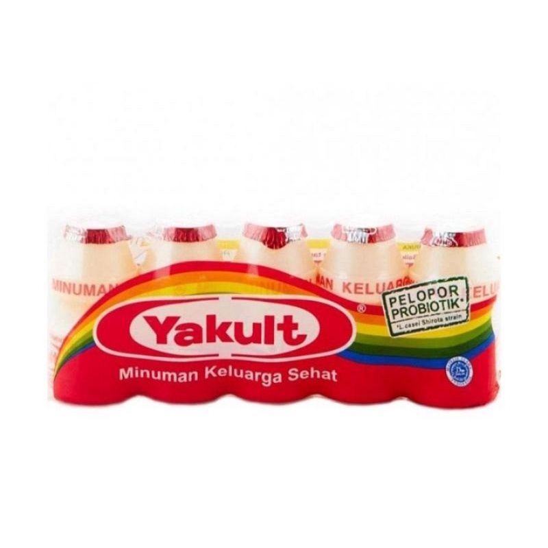 

Yakult minuman probiotik 65ml (isi 5 pcs)