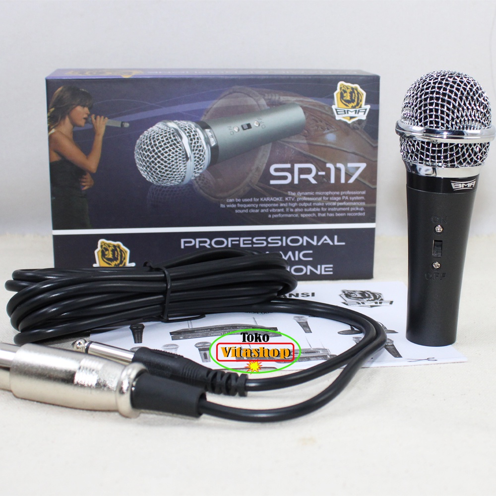 MIC DRUM BMA SR-117 MICROPON MINI MIK GENDANG MIKROFON ASLI GARANSI