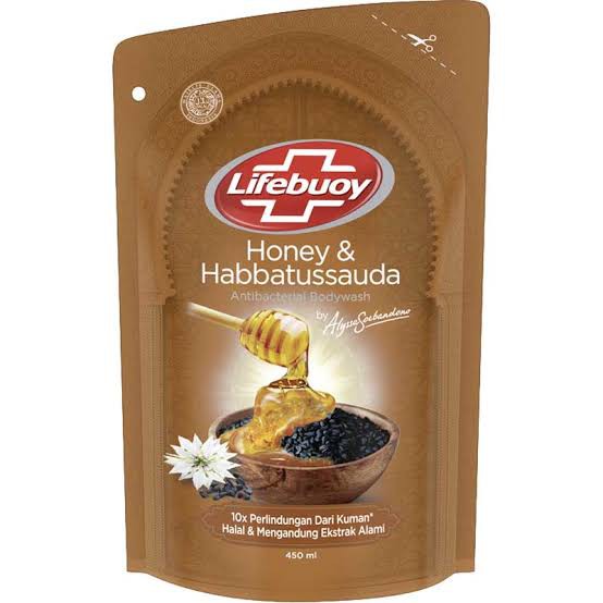 Lifebuoy Body Wash Honey & Habbatusauda Refill 450ml