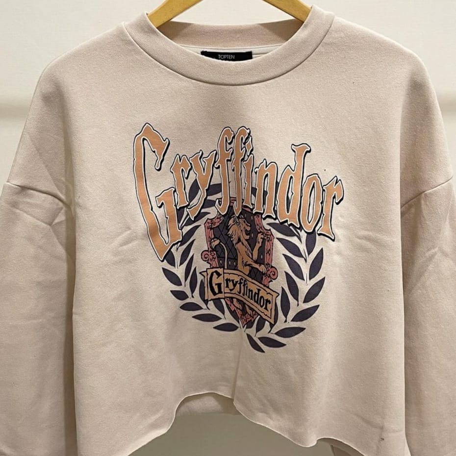 GRAYFINDOR CREWNECK CROP OVERSIZE / SWEATER CROP WANITA TEBAL