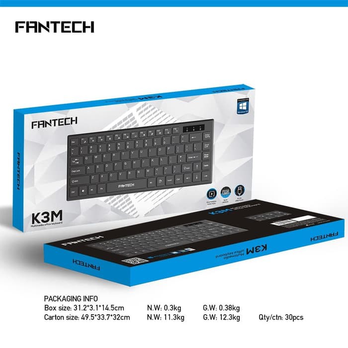 Fantech K3M Keyboard Office Multimedia