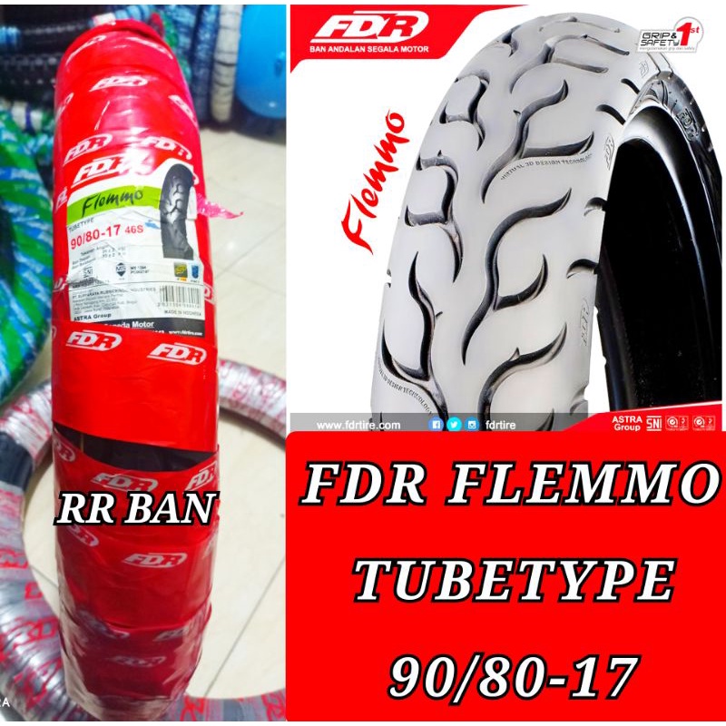 ban montor fdr flemmo 90/80-17 tubetype ban roadrace ban donat ban honda revo vega jupiter mx jupite