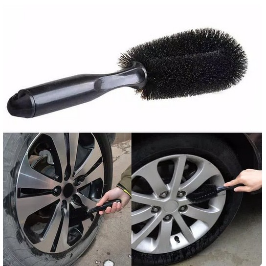 Sikat Velg Pembersih Velg Pelek Semir Ban Mobil Motor Wheel Brush